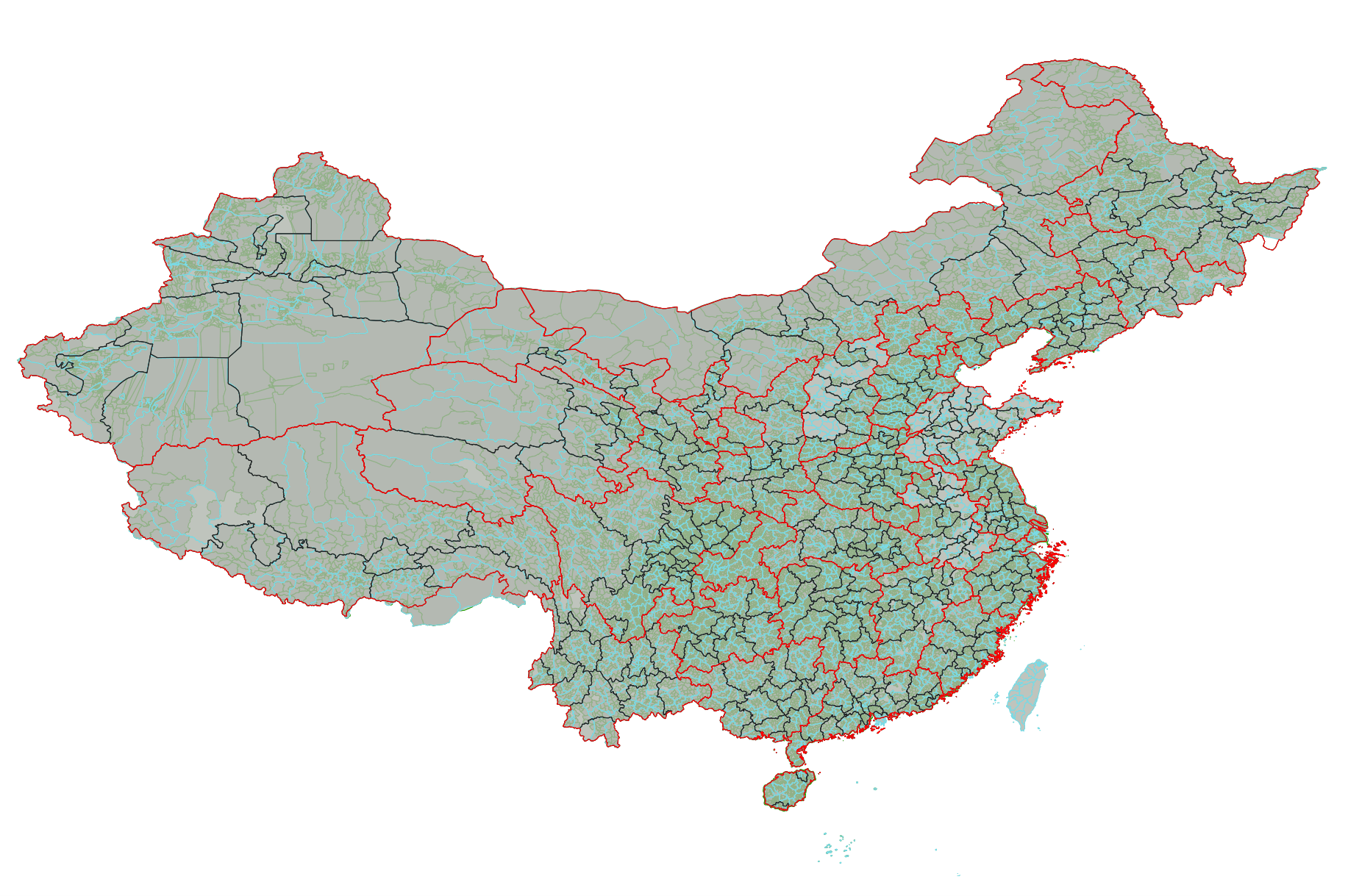 2018版全国四级行政区划