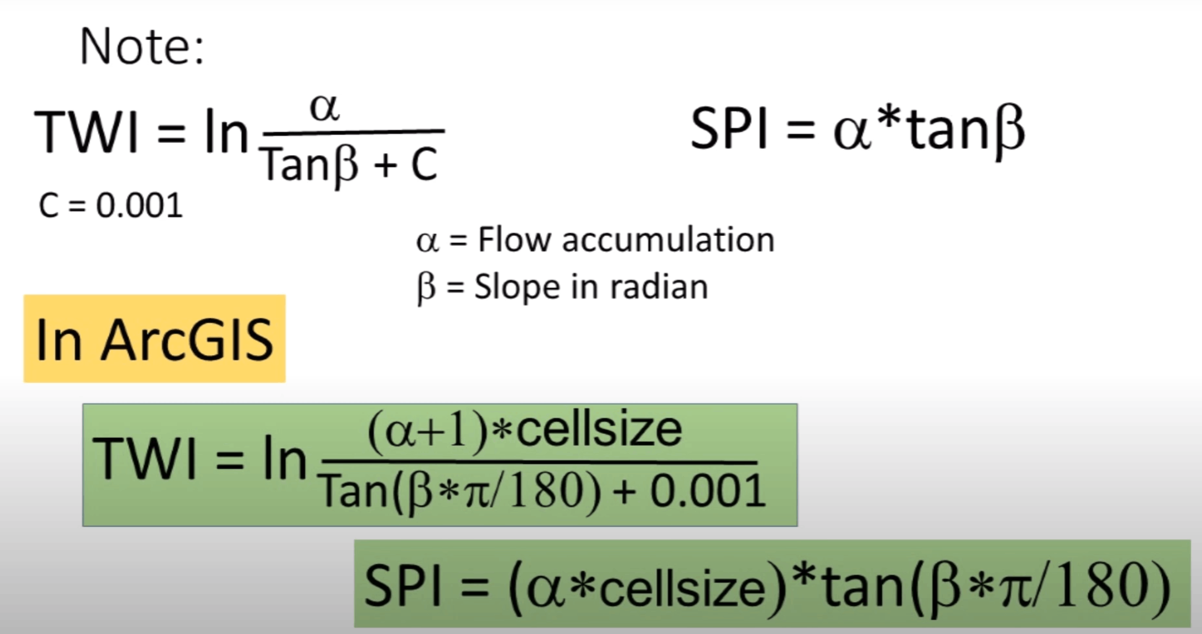 TWI-SPI计算公式