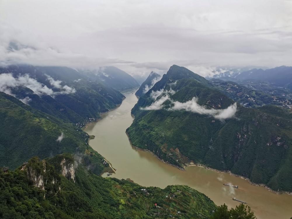 巴东三峡巫峡长