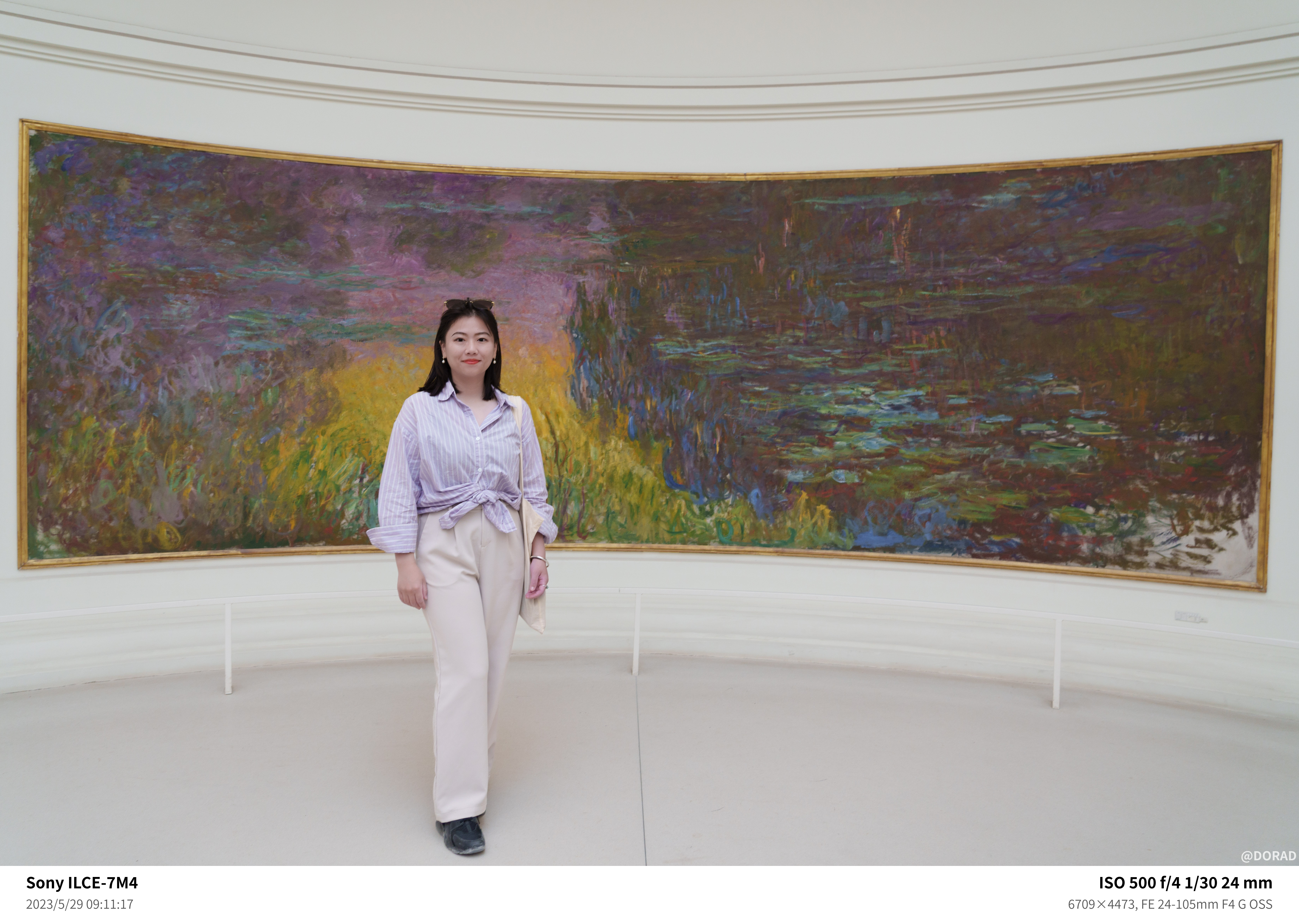 “我那美丽迷人的友人”,谢主任出游,摄于法国巴黎,橘园美术馆